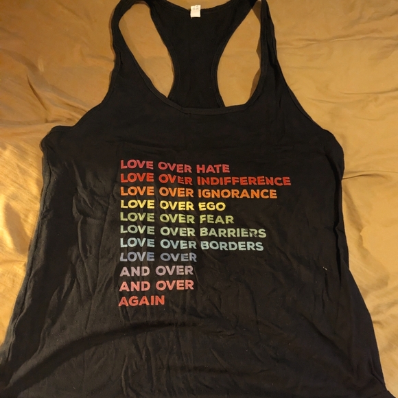 Love Over Hate Racerback Tank - Picture 1 of 2